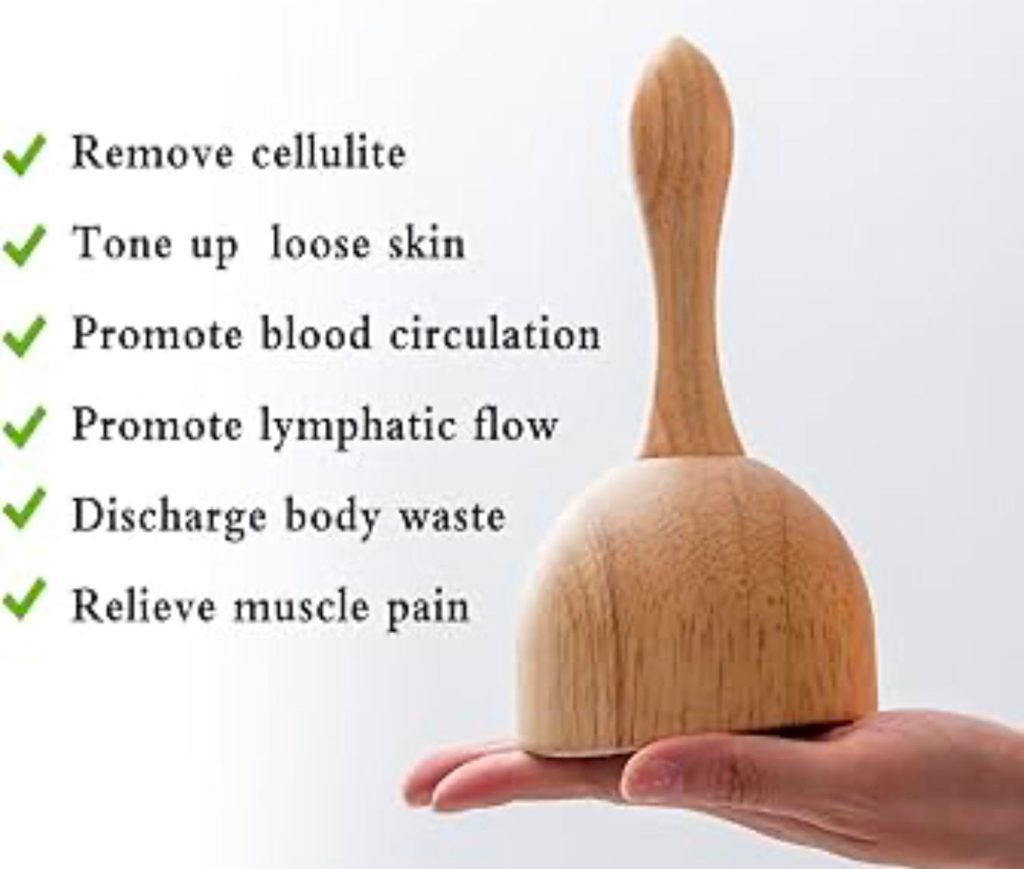 Wooden cupping massage for body sculpture